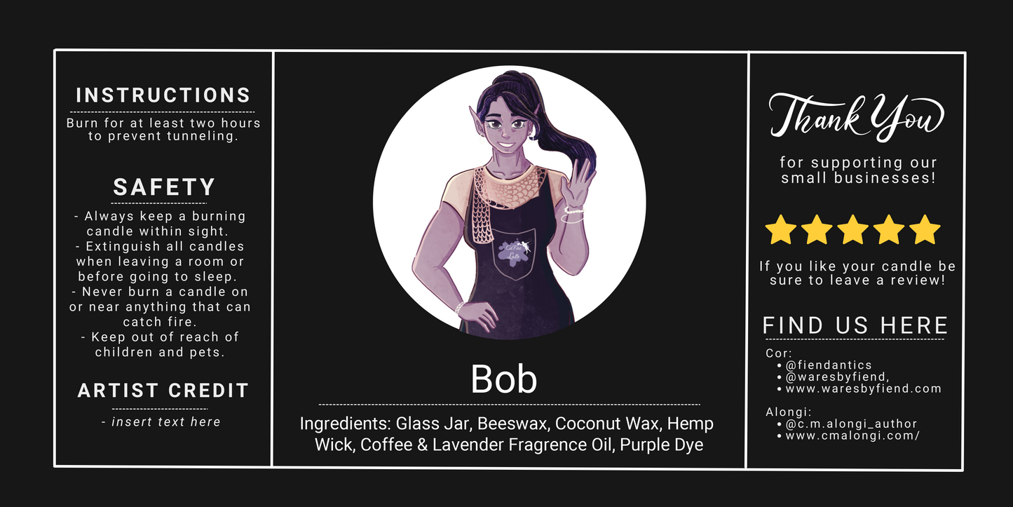 Bob: Lavender & Coffee || PREORDER